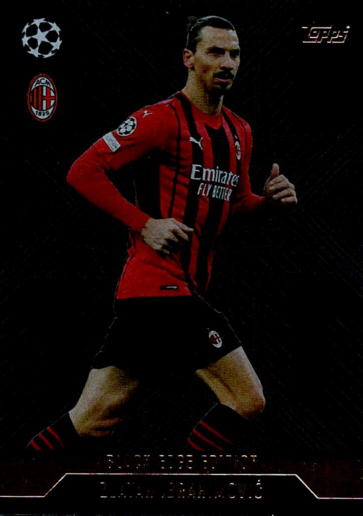 Match Attax Extra 2025 Zlatan Ibrahimovic Black Edge nºBLA9