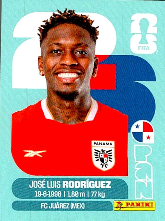 STICKERS FIFA WORLD CUP 2026 JOSE LUIS RODRIGUEZ NºPAN 19