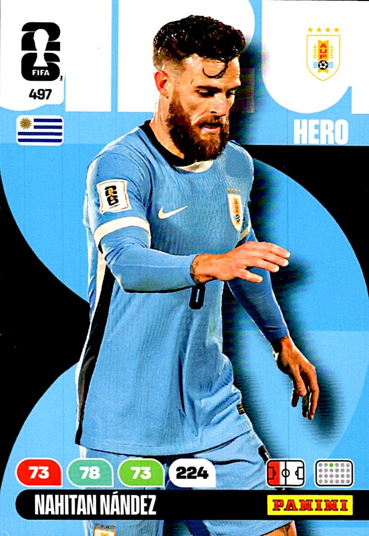 ADRENALYN WORLD CUP 2026 NAHITAN NANDEZ URUGUAY Nº497