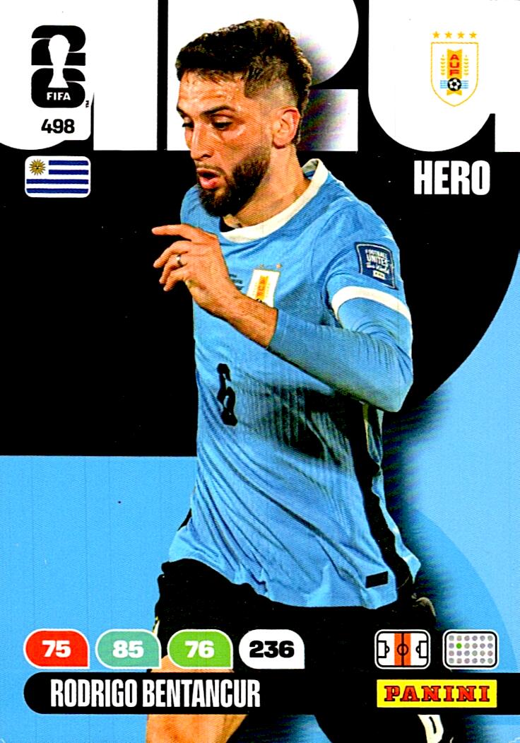 ADRENALYN WORLD CUP 2026 RODRIGO BETANCUR URUGUAY Nº498