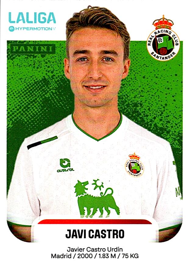 LALIGA HYPERMOTION 2025-26 JAVI CASTRO RACING DE SANTANDER Nº333