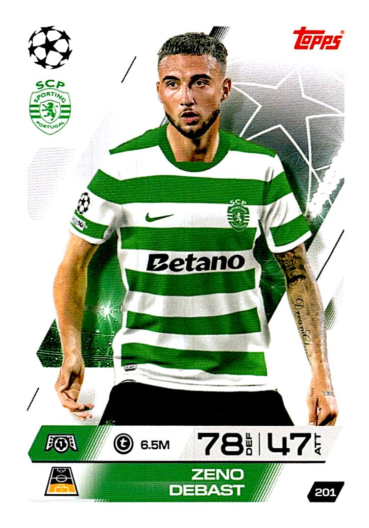 MATCH ATTAX CHAMPIONS LEAGUE 2025/2026 ZENO DEBAST Nº201