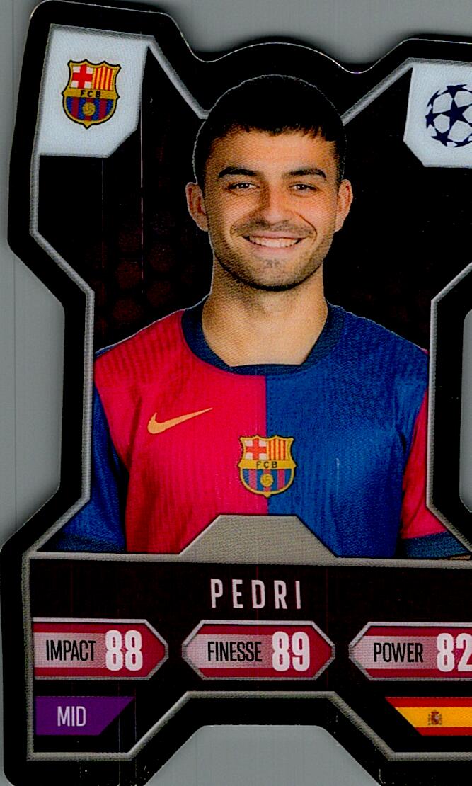 Match Attax Extra 2025 Pedri Chrome X nºCX3