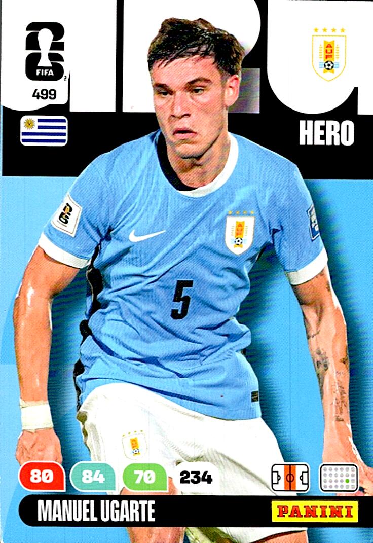 ADRENALYN WORLD CUP 2026 MANUEL UGARTE URUGUAY Nº499