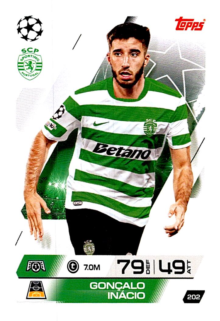MATCH ATTAX CHAMPIONS LEAGUE 2025/2026 GONCALO INACIO Nº202