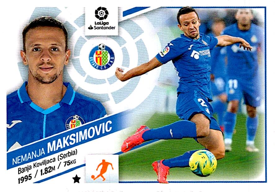 Cromo Liga Este 2022/2023 MAKSIMOVIC GETAFE CF Nº13