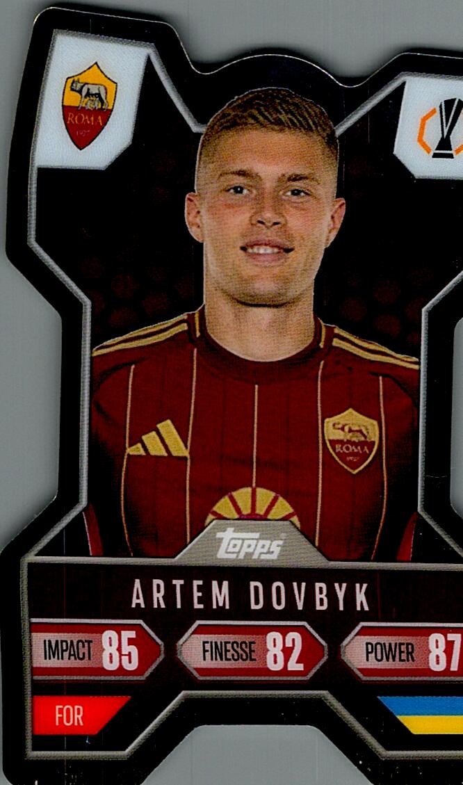 Match Attax Extra 2025 Artem Dovbyk Chrome X nºCX5