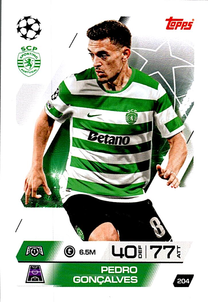 MATCH ATTAX CHAMPIONS LEAGUE 2025/2026 PEDRO GONZALVES Nº204