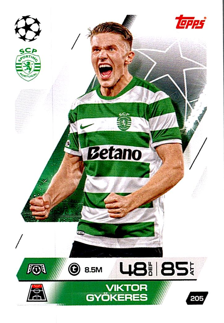 MATCH ATTAX CHAMPIONS LEAGUE 2025/2026 VIKTOR GYÖKERES Nº205