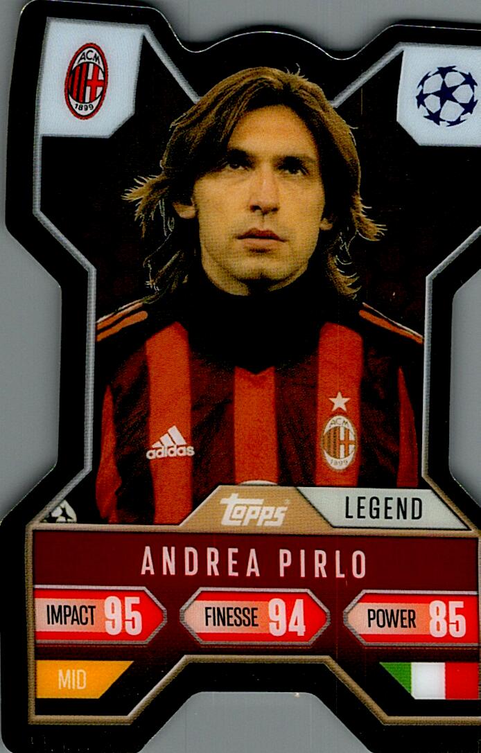 Match Attax Extra 2025 Andrea Pirlo Chrome X nºCX9
