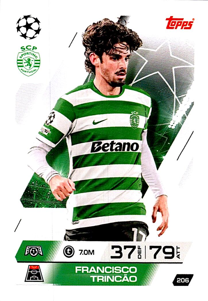 MATCH ATTAX CHAMPIONS LEAGUE 2025/2026 FRANCISCO TRINCAO Nº206