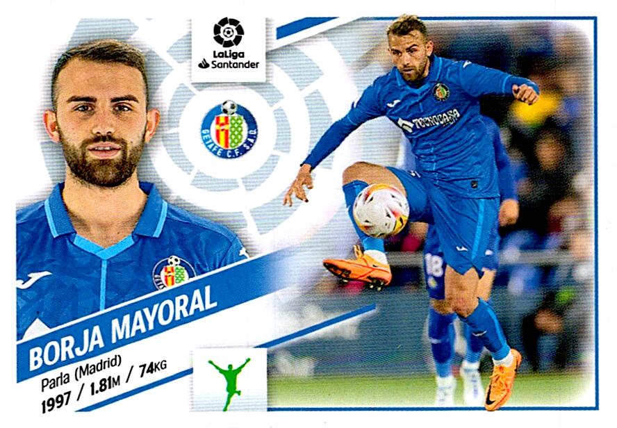Cromo Liga Este 2022/2023 BORJA MAYORAL GETAFE CF Nº18 SEGUNDA EDICION