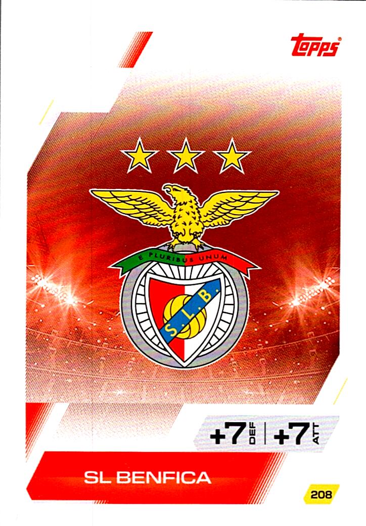 MATCH ATTAX CHAMPIONS LEAGUE 2025/2026 ESCUDO SL BENFICA Nº208