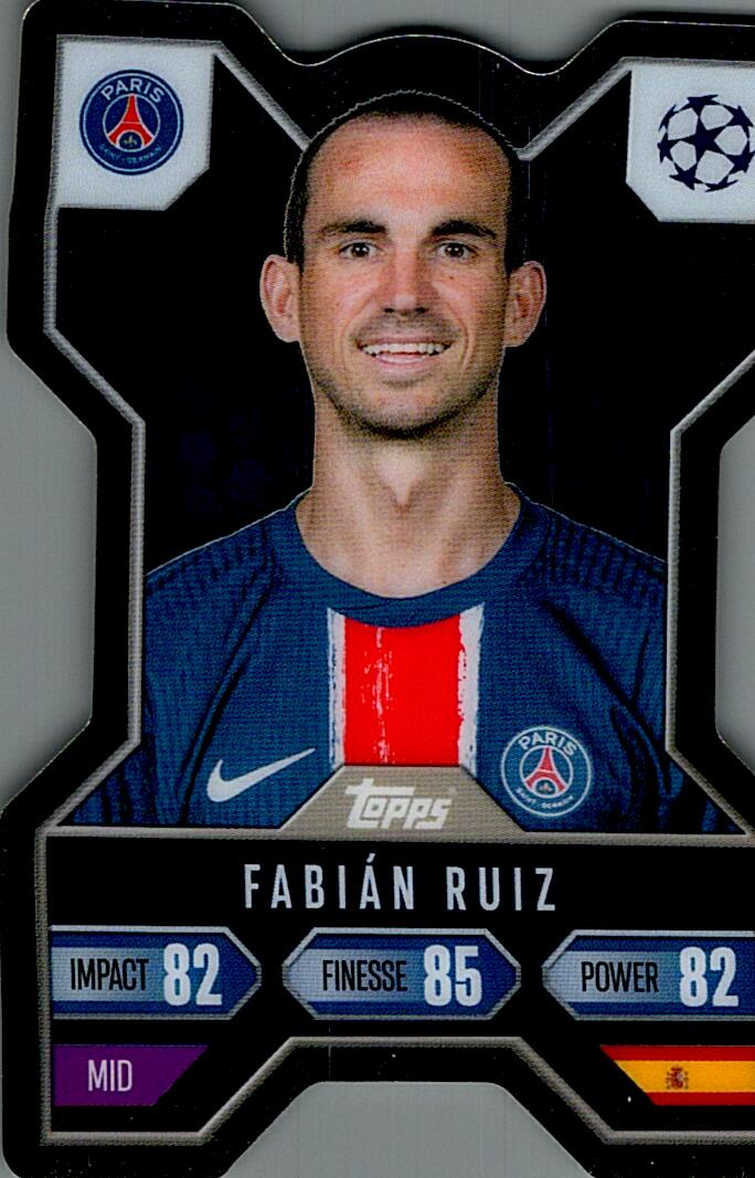 Match Attax Extra 2025 Fabián Ruiz Chrome X nºCX6