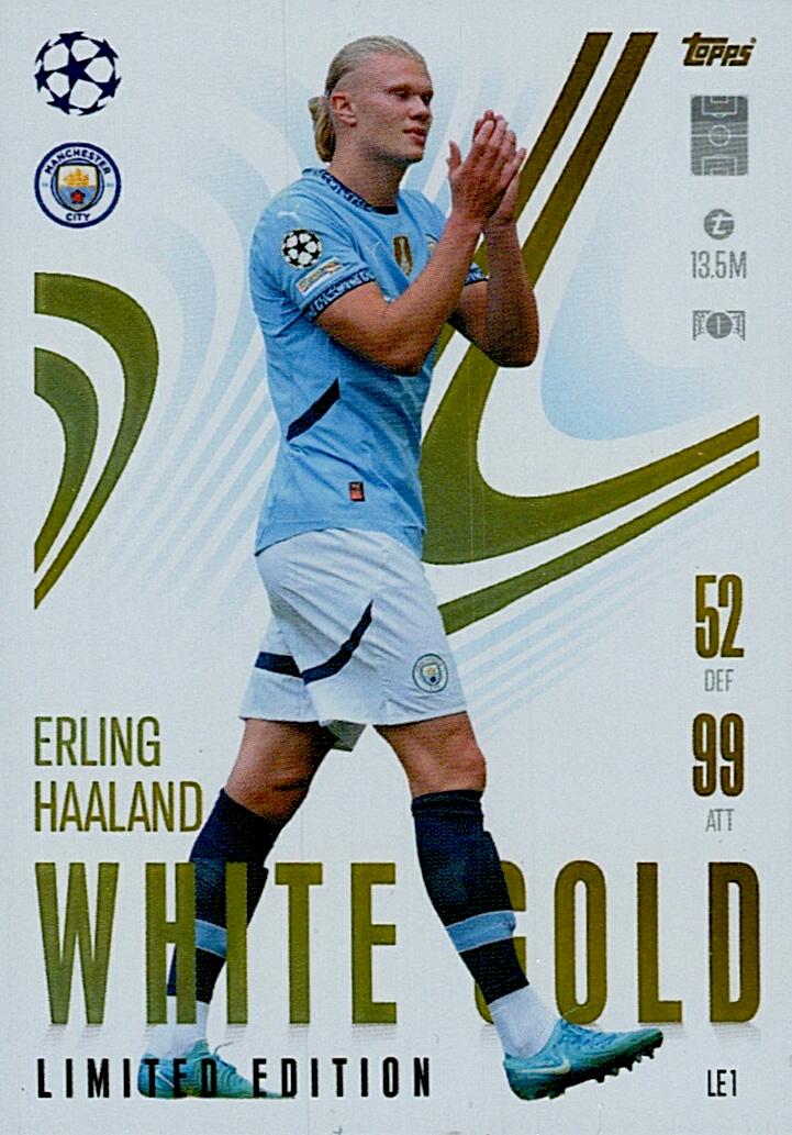 Match Attax Extra 2025 Erling Haaland Limited Edition nºLE1