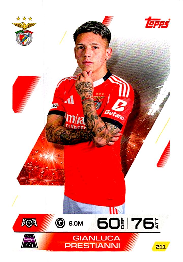 MATCH ATTAX CHAMPIONS LEAGUE 2025/2026 GIANLIUCA PRESTIANNI Nº211