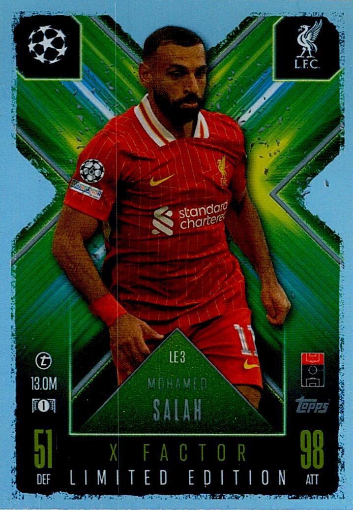 Match Attax Extra 2025 Mohamed Salah Limited Edition nºLE3