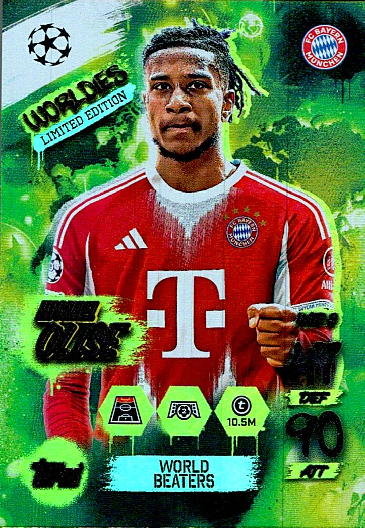 MATCH ATTAX CHAMPIONS LEAGUE 2025/2026 OLISE WORLDIES NºWLE3