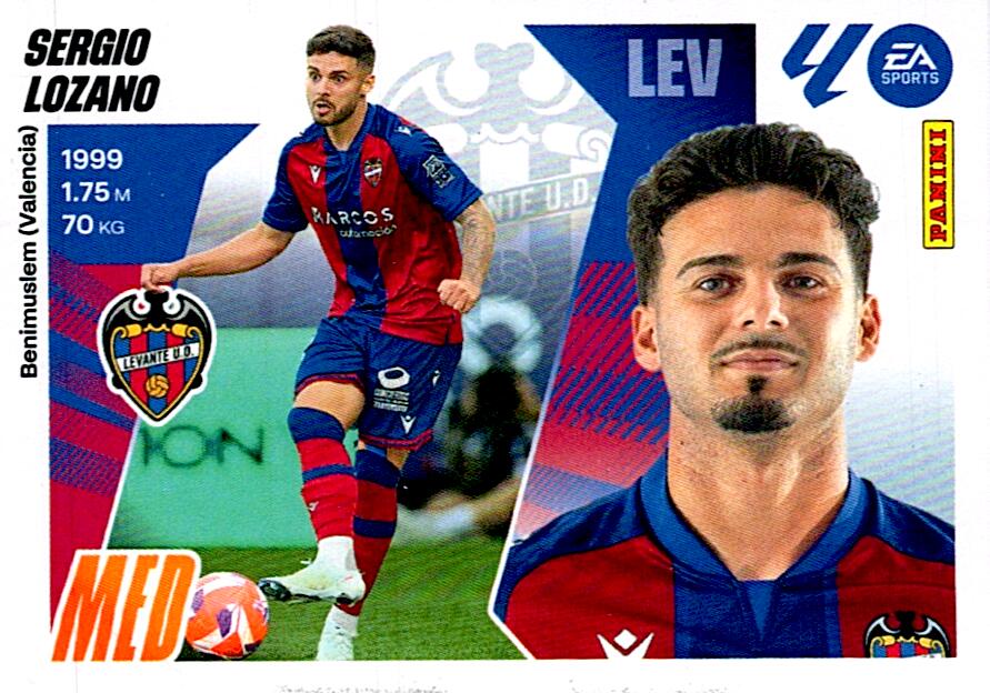 LIGA ESTE 2025/2026 UD LEVANTE SERGIO LOZANO Nº13