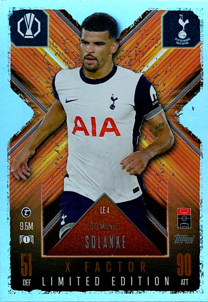 Match Attax Extra 2025 Dominic Solanke Limited Edition nºLE4