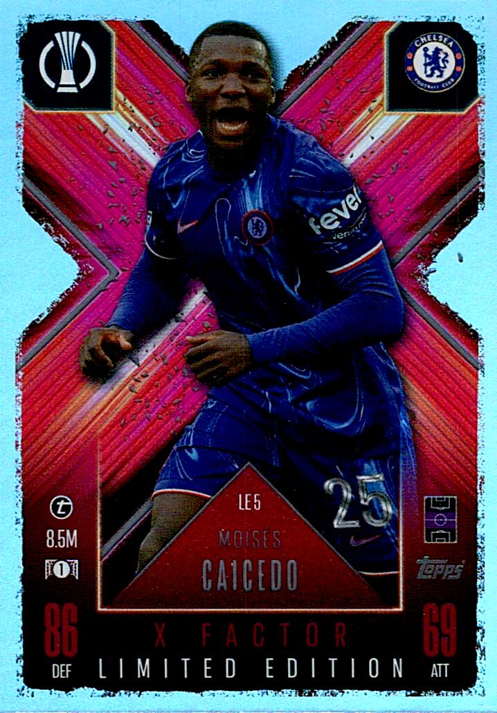 Match Attax Extra 2025 Moisés Caicedo Limited Edition nºLE5