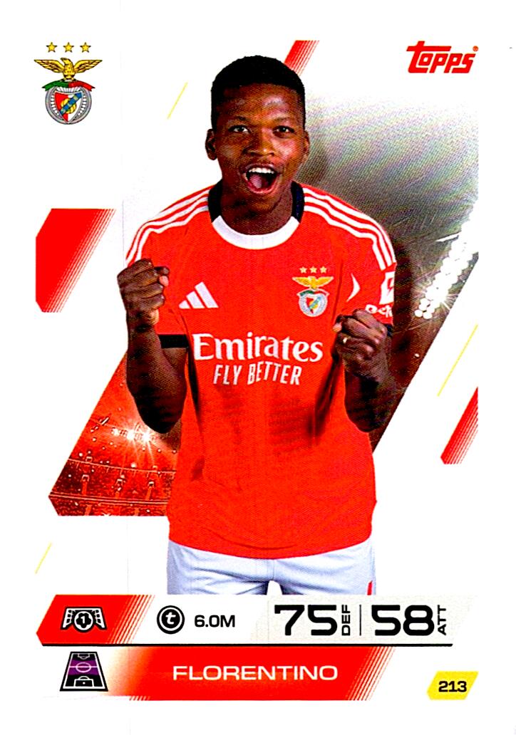 MATCH ATTAX CHAMPIONS LEAGUE 2025/2026 FLORENTINO Nº213
