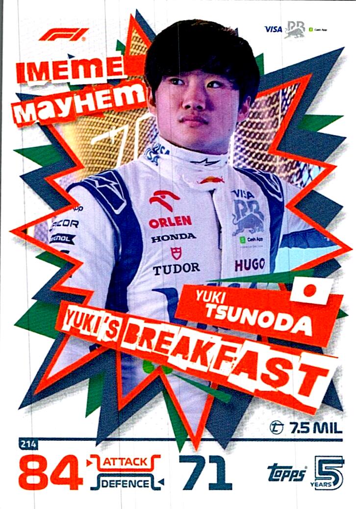 TOPPS TURBO ATTAX 2024 Nº214