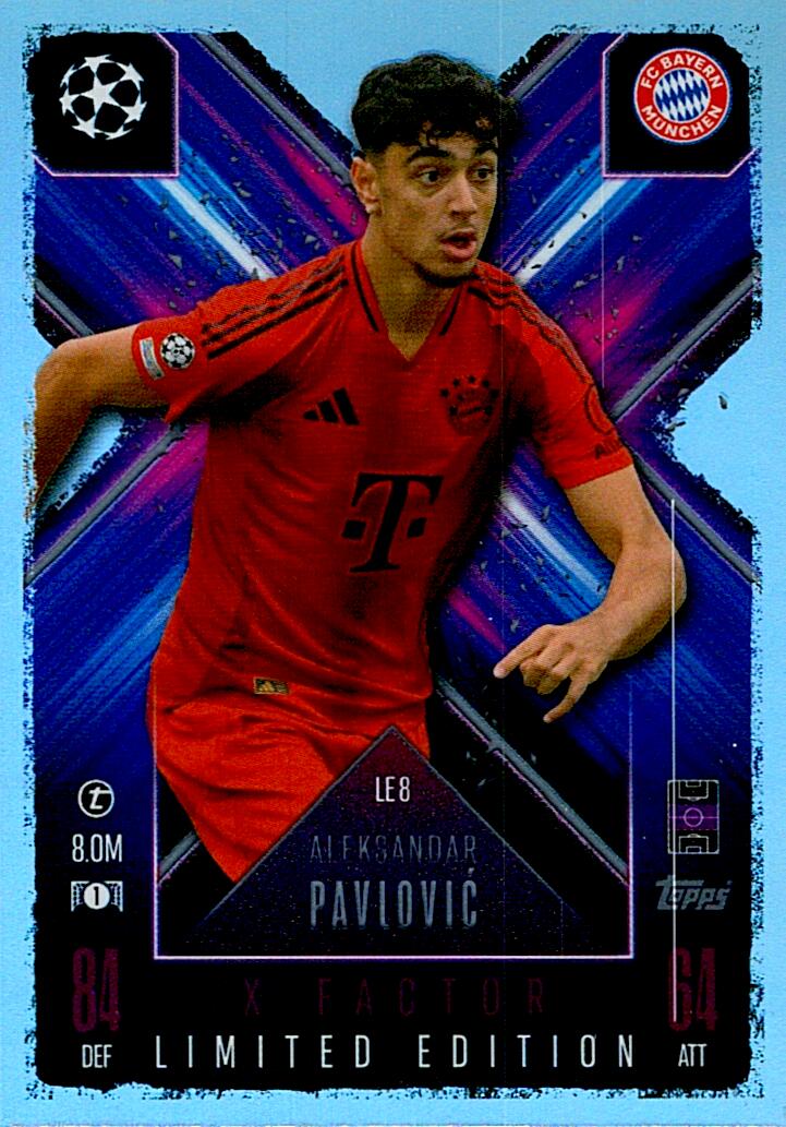 Match Attax Extra 2025 Aleksandar Pavlovic Limited Edition nºLE8