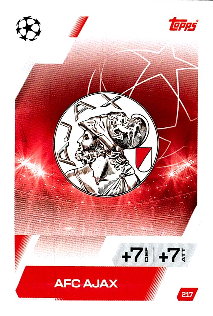 MATCH ATTAX CHAMPIONS LEAGUE 2025/2026 ESCUDO AFC AJAX Nº217