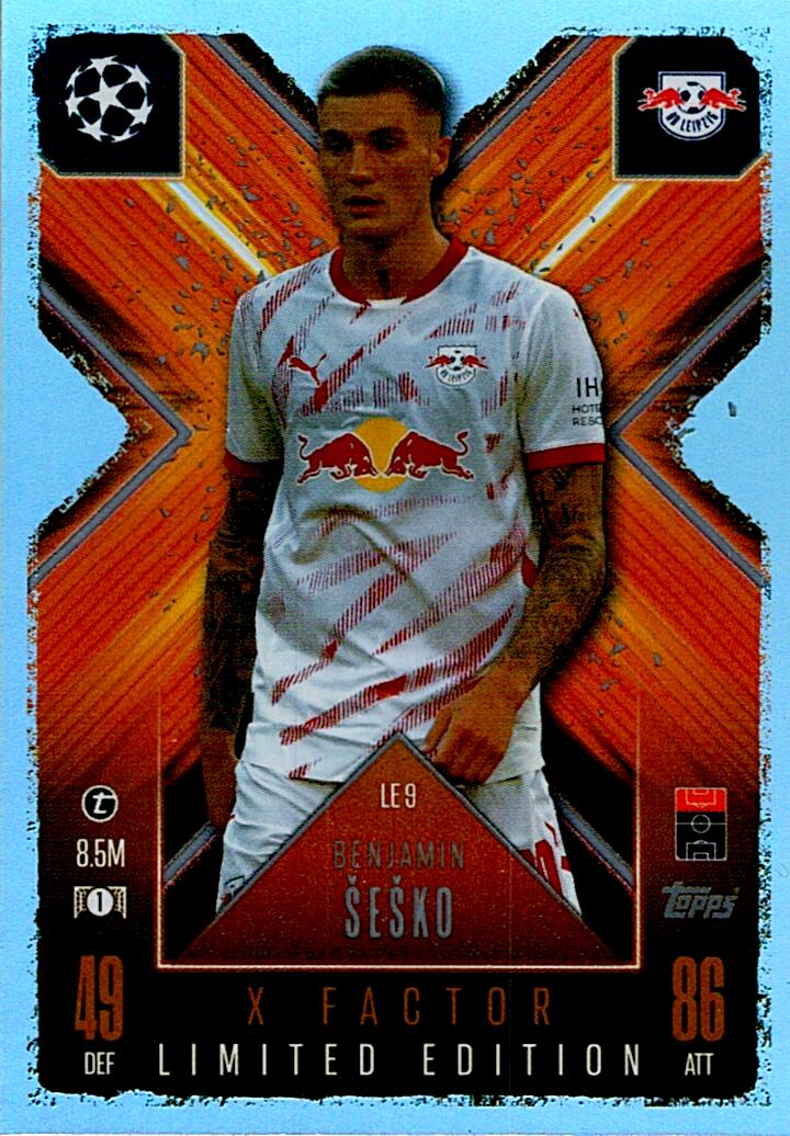 Match Attax Extra 2025 Benjamin Sesko Limited Edition nºLE9