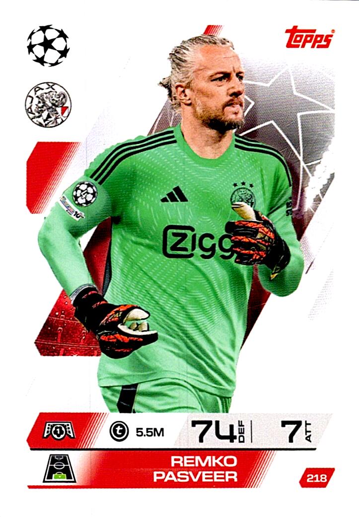 MATCH ATTAX CHAMPIONS LEAGUE 2025/2026 REMKO PASVEER Nº218