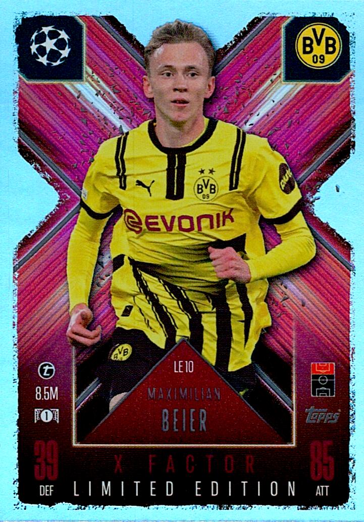 Match Attax Extra 2025 Maximilian Beier Limited Edition nºLE10