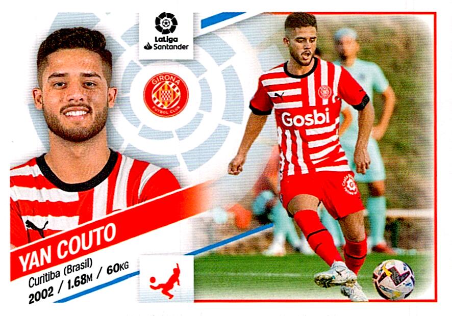 Cromo Liga Este 2022/2023 YAN COUTO GIRONA FC Nº10 SEGUNDA EDICION