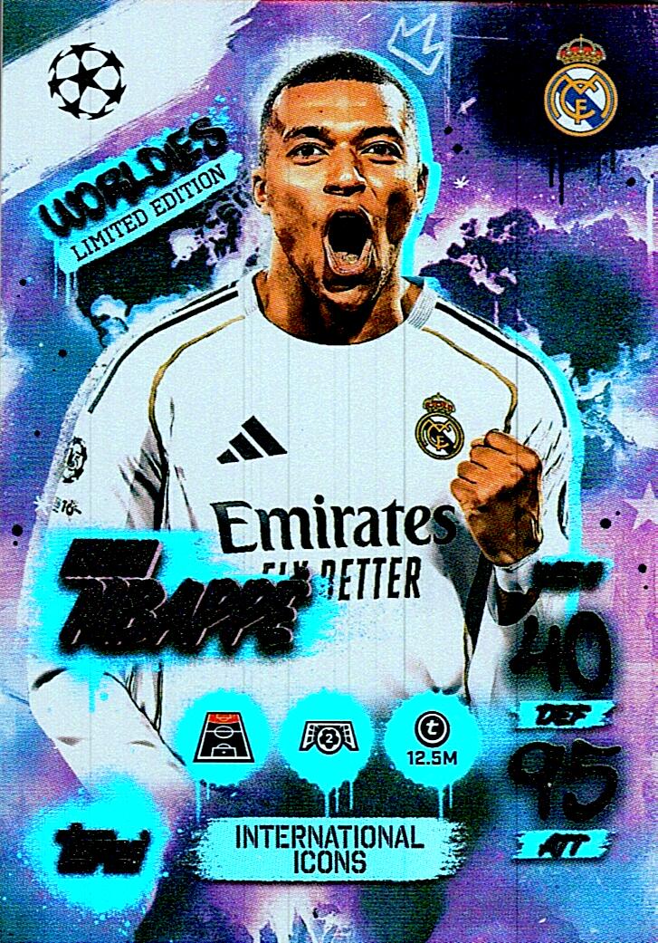 MATCH ATTAX CHAMPIONS LEAGUE 2025/2026 MBAPPE WORLDIES NºWLE11