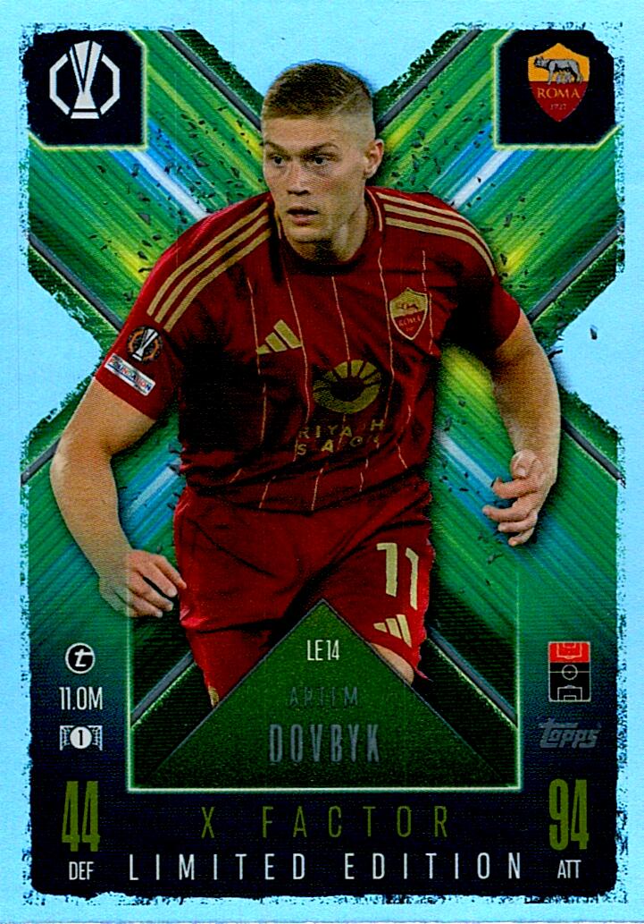 Match Attax Extra 2025 Artem Dovbyk Limited Edition nºLE14