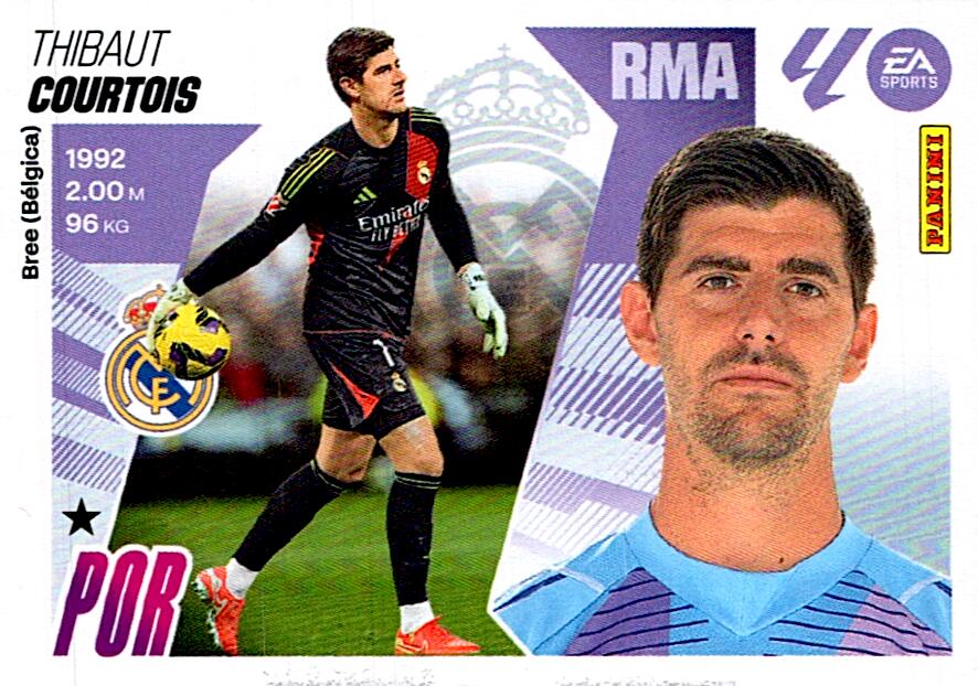 LIGA ESTE 2025/2026 REAL MADRID COURTOIS Nº3
