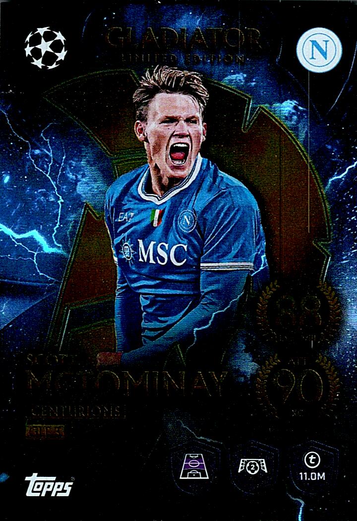 MATCH ATTAX CHAMPIONS LEAGUE 2025/2026 McTOMINAY GLADIATOR NºGLE3