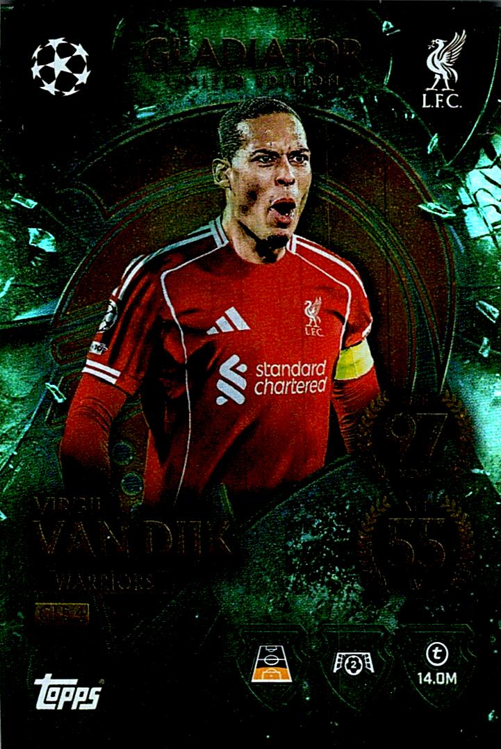 MATCH ATTAX CHAMPIONS LEAGUE 2025/2026 VAN DIJK GLADIATOR NºGLE4
