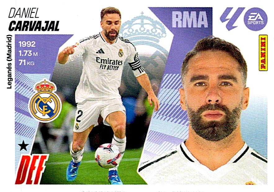 LIGA ESTE 2025/2026 REAL MADRID CARVAJAL Nº5