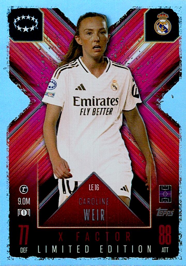 Match Attax Extra 2025 Caroline Weir Limited Edition nºLE16