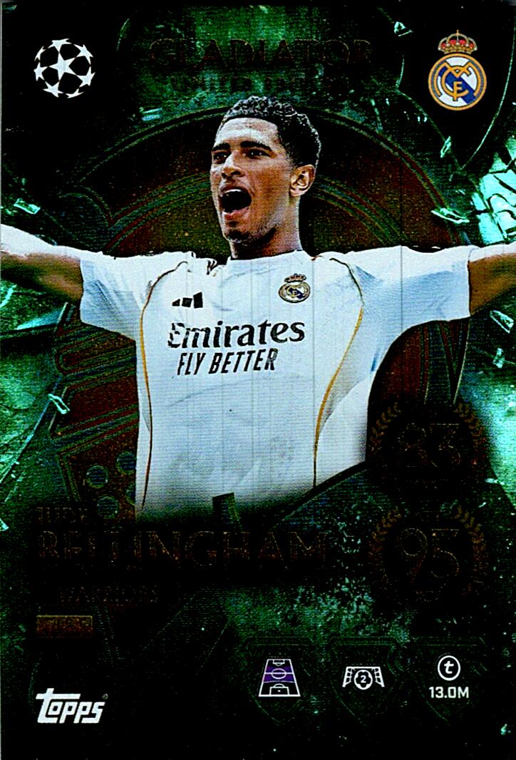 MATCH ATTAX CHAMPIONS LEAGUE 2025/2026 BELLINGHAM GLADIATOR NºGLE5