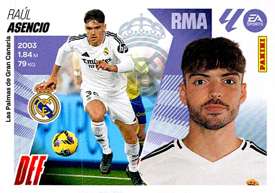 LIGA ESTE 2025/2026 REAL MADRID ASENCIO Nº6