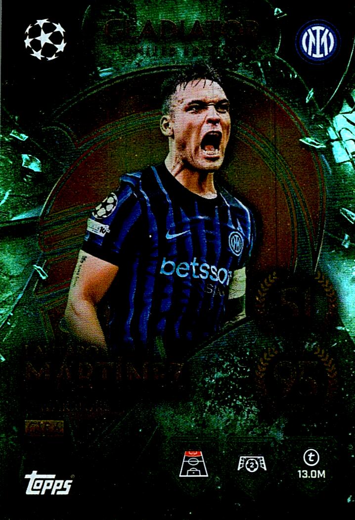 MATCH ATTAX CHAMPIONS LEAGUE 2025/2026 LAUTARO MARTINEZ GLADIATOR NºGLE6