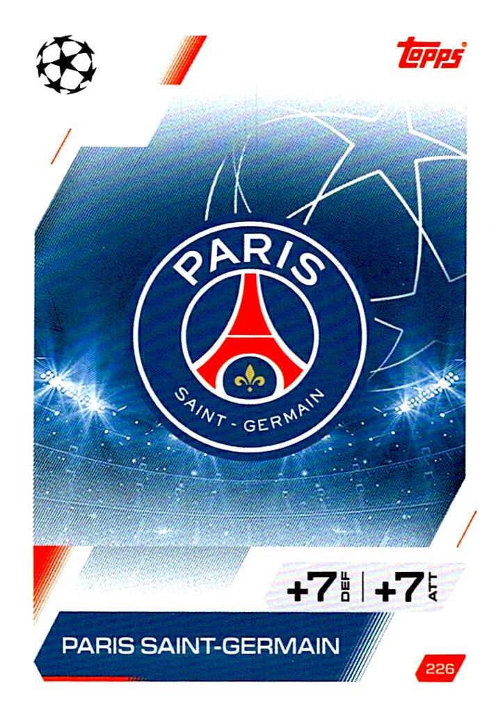 MATCH ATTAX CHAMPIONS LEAGUE 2025/2026 ESCUDO PARIS SAINT-GERMAIN Nº226
