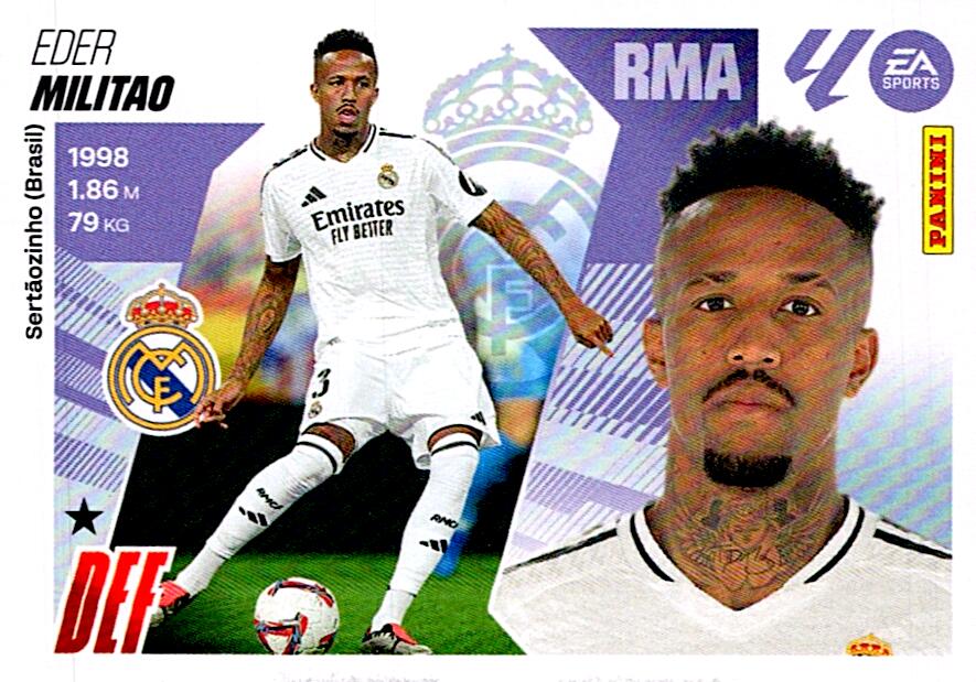 LIGA ESTE 2025/2026 REAL MADRID MILITAO Nº8