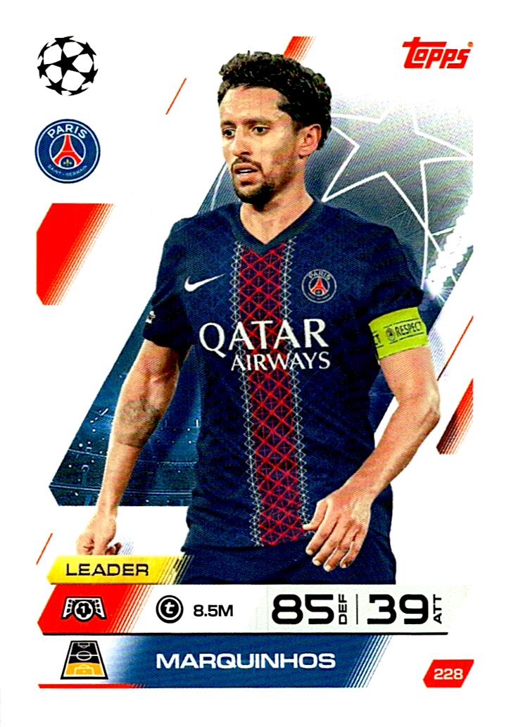 MATCH ATTAX CHAMPIONS LEAGUE 2025/2026 MARQUINHOS Nº228