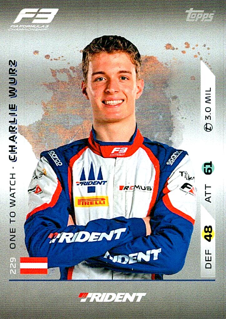 Turbo Attax 2025 CHARLIE WURZ nº229