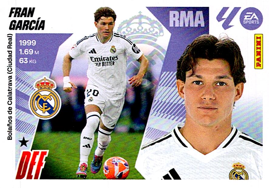 LIGA ESTE 2025/2026 REAL MADRID FRAN GARCIA Nº10B