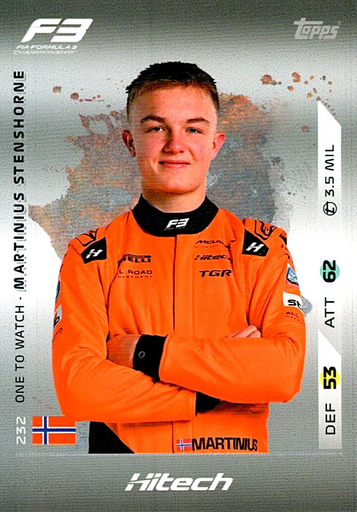 Turbo Attax 2025 MARTINIUS STENSHORNE nº232