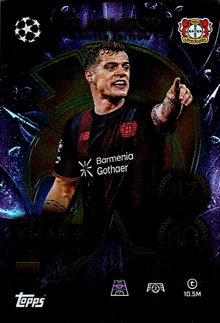 MATCH ATTAX CHAMPIONS LEAGUE 2025/2026 XHAKA GLADIATOR NºGLE12